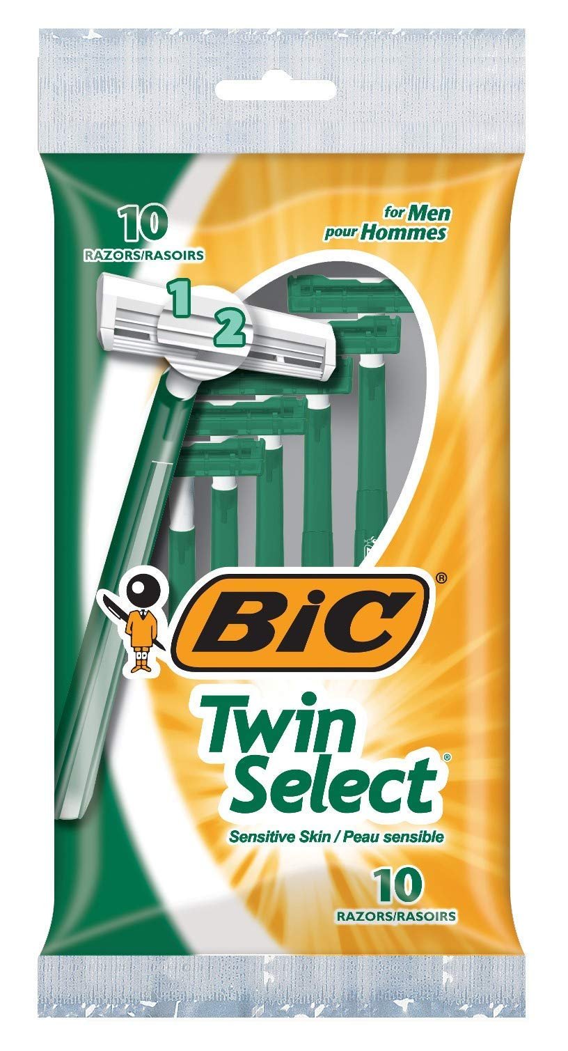 Bic Men's Twin Select Razors (10 Count, 2 Pack)/72pk