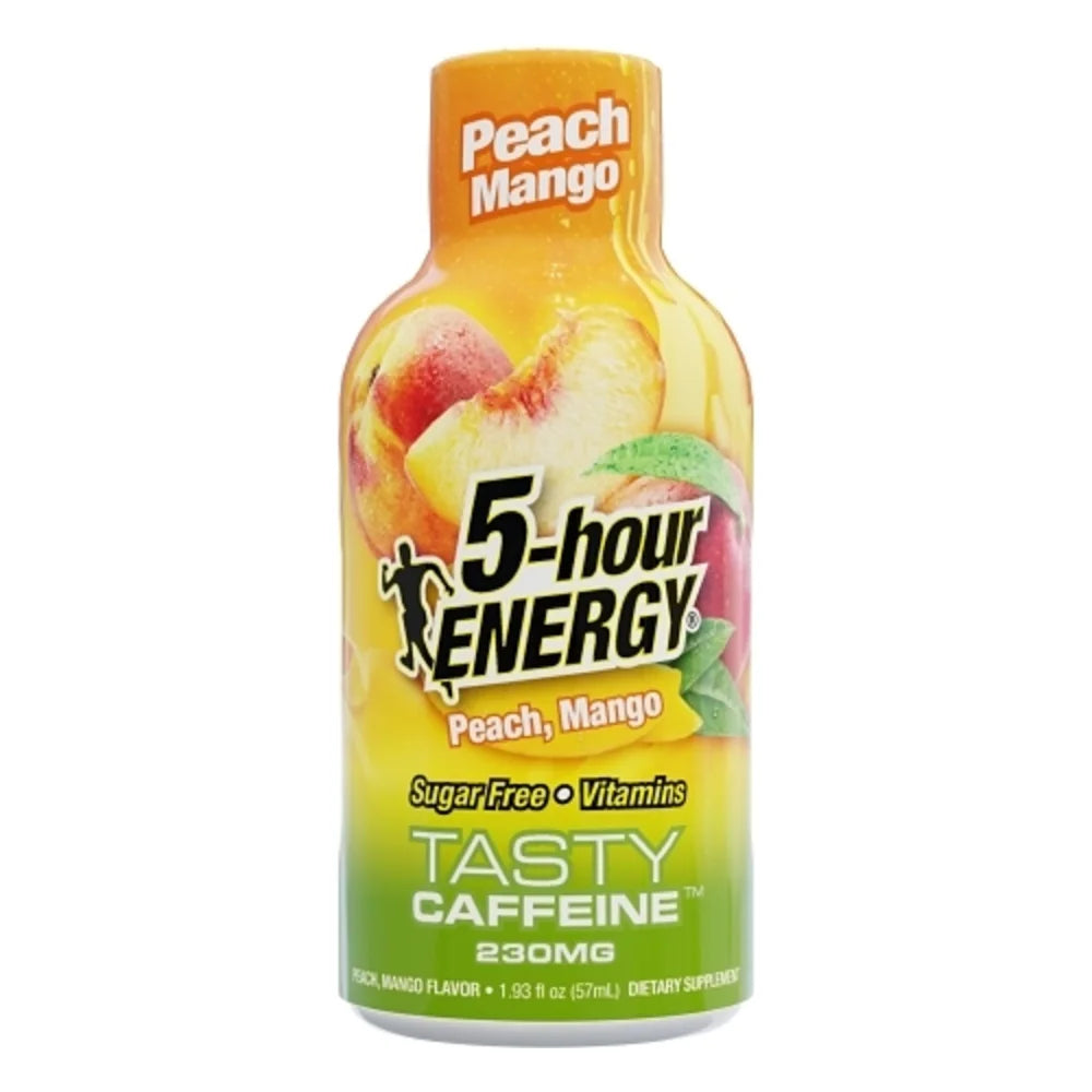 5-Hour Energy Shot Extra Strength Peach Mango — 216 Per Case