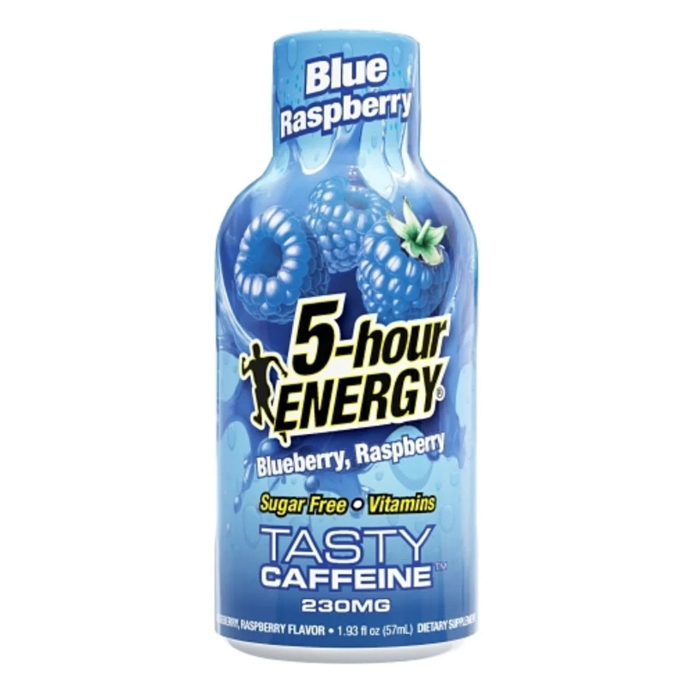 5-Hour Energy Shot Extra Strength Blue Raspberry, 1.93 Fluid Ounce — 216 Per Case