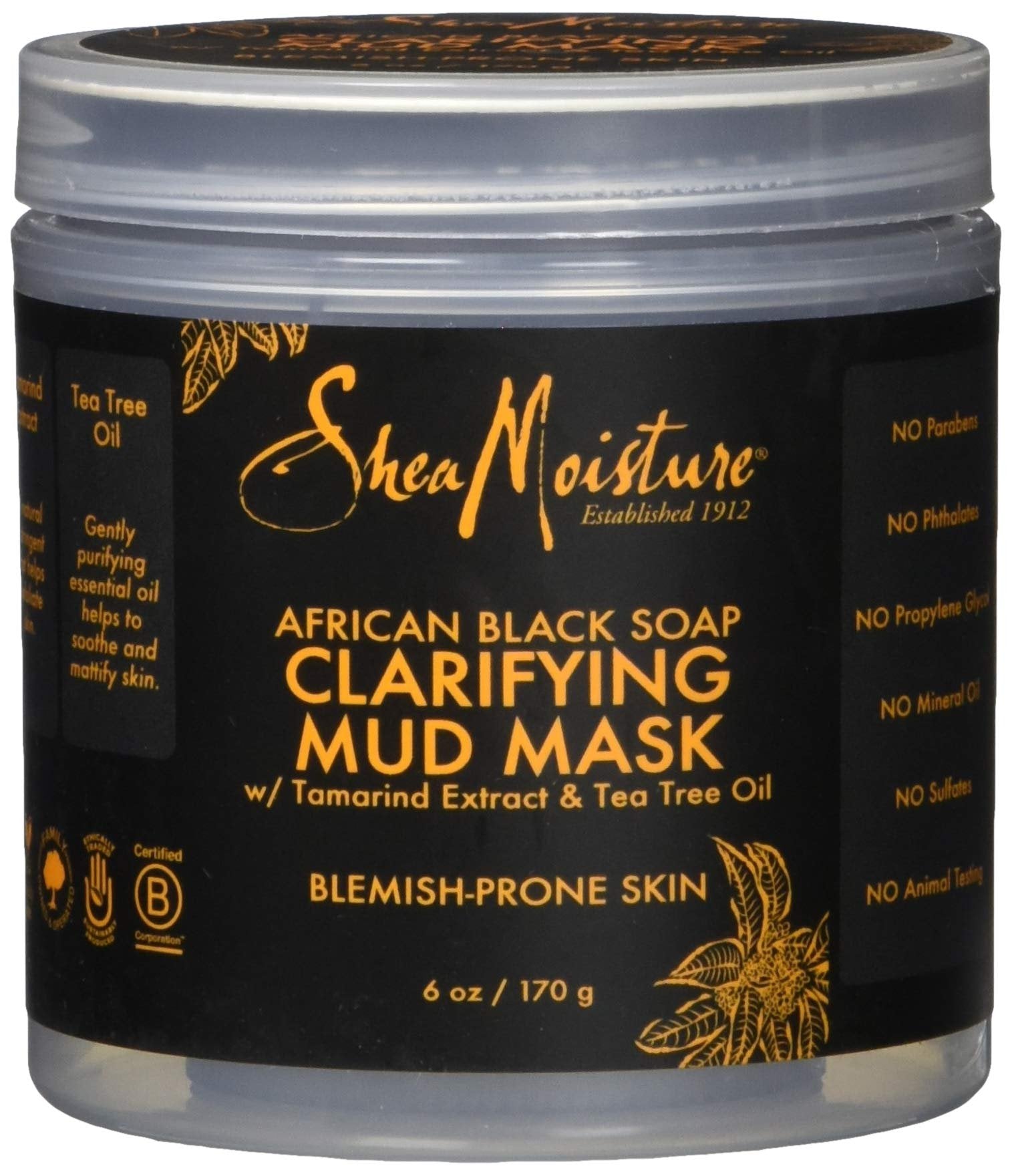SheaMoisture Clarifying Mud Mask (6 oz)/24pk