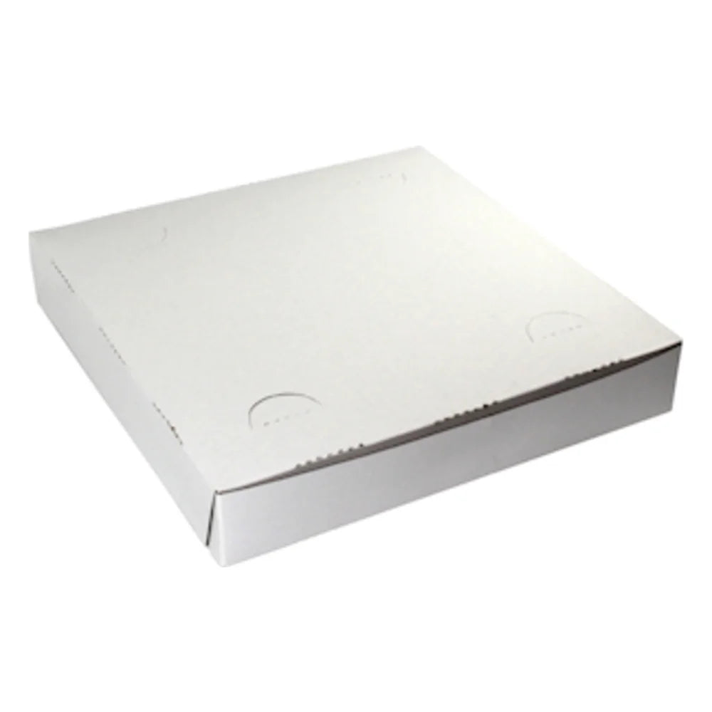 Boxit 12 Inch X 12 Inch X 2 Inch White One Piece Cornerlock Pizza Box — 100 Per Case