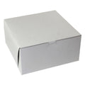 Boxit White Lock Corner Bakery Box, 10 Inch X 10 Inch X 5 Inch — 100 Per Case
