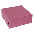 Boxit 10 Inch X 10 Inch X 4 Inch Strawberry Pink 1 Piece Bakery Cornerlock Box — 100 Per Case