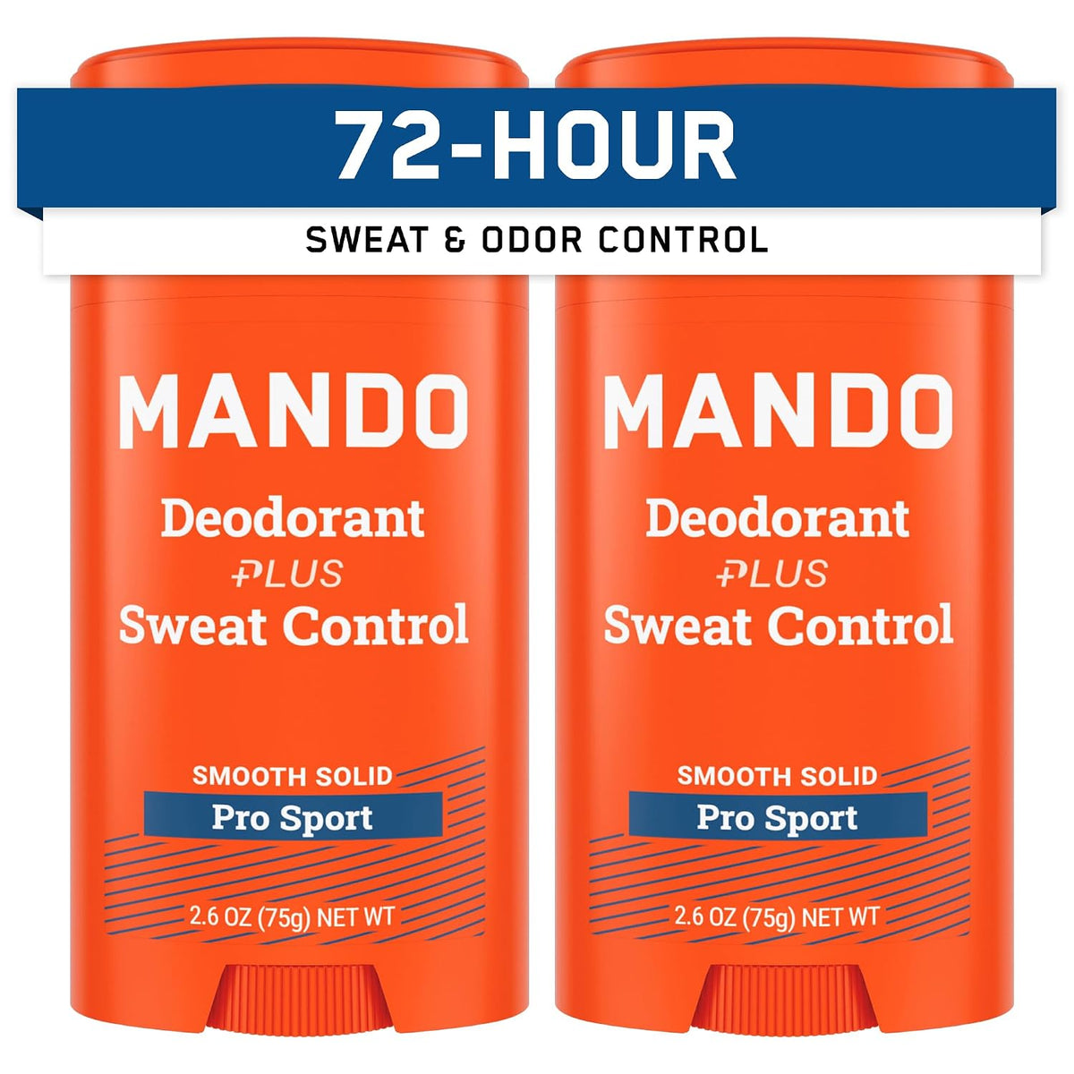 Mando Pro Sport Solid Deodorant, 2.6 oz — 24 Per Case