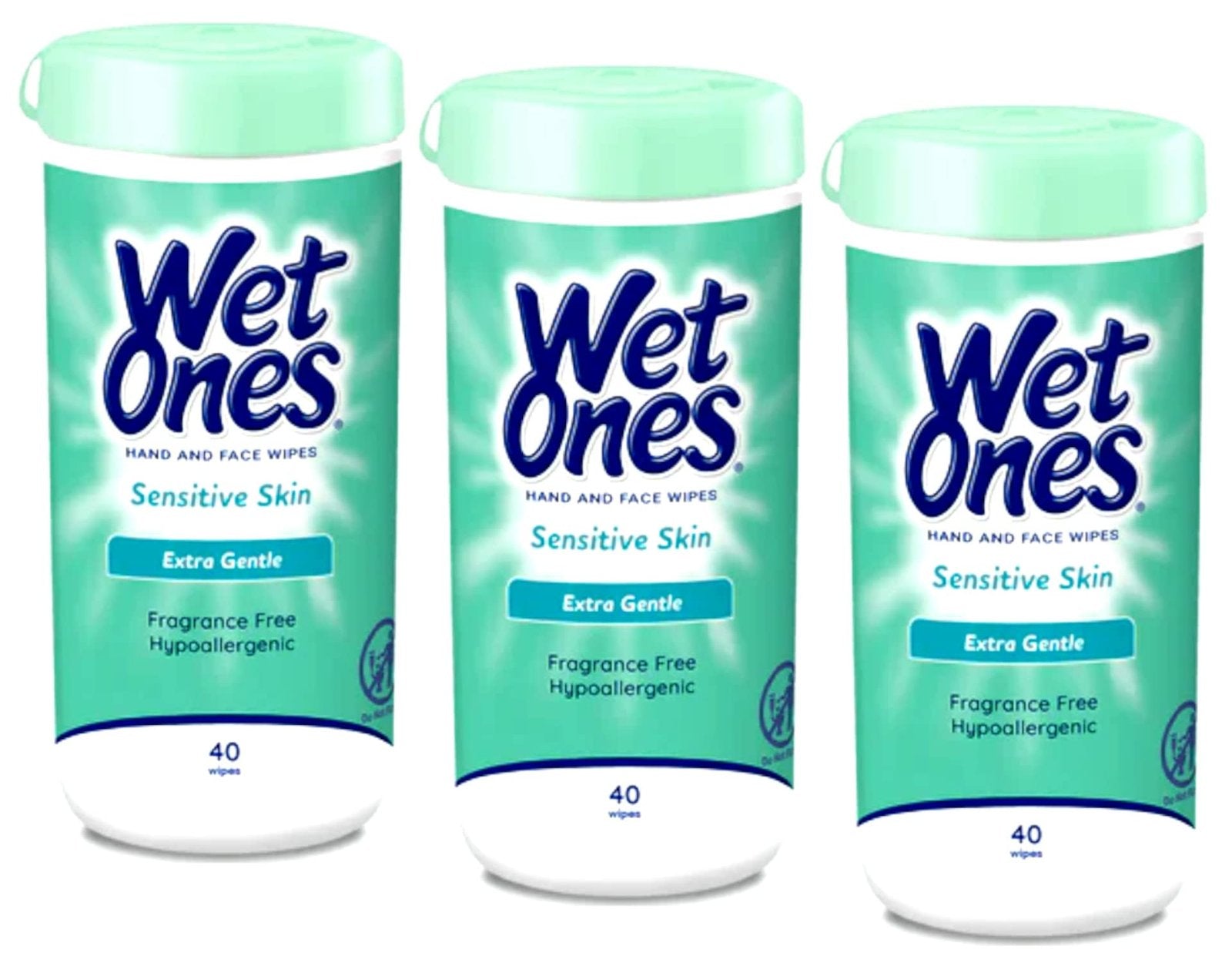 Wet Ones Hand Wipes Sensitive Skin (40 ct, 3 Pack)/12pk