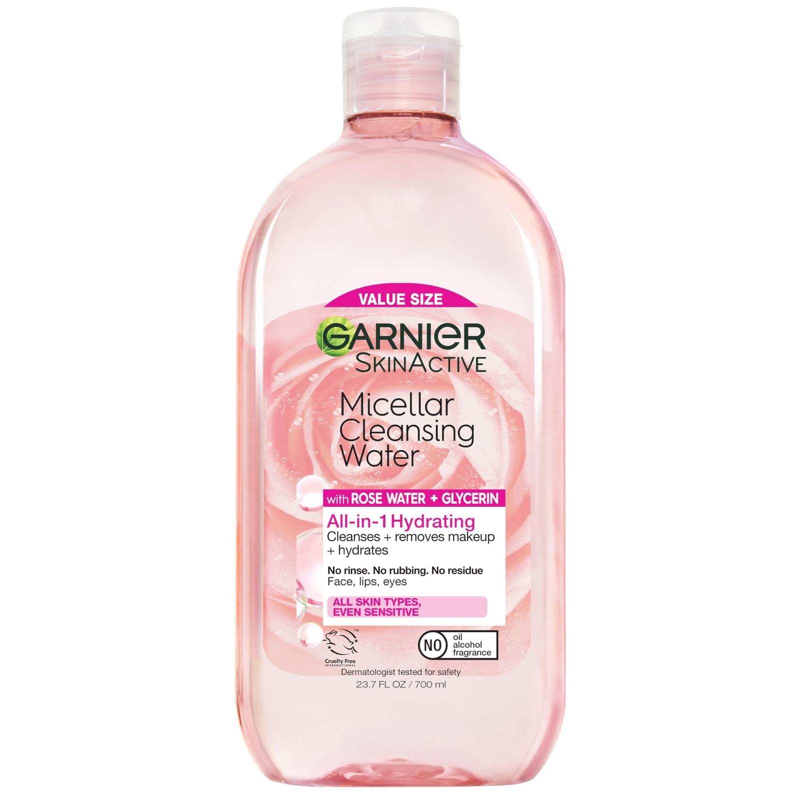 Garnier Micellar Water with Rose Water (23.7 oz)/6pk