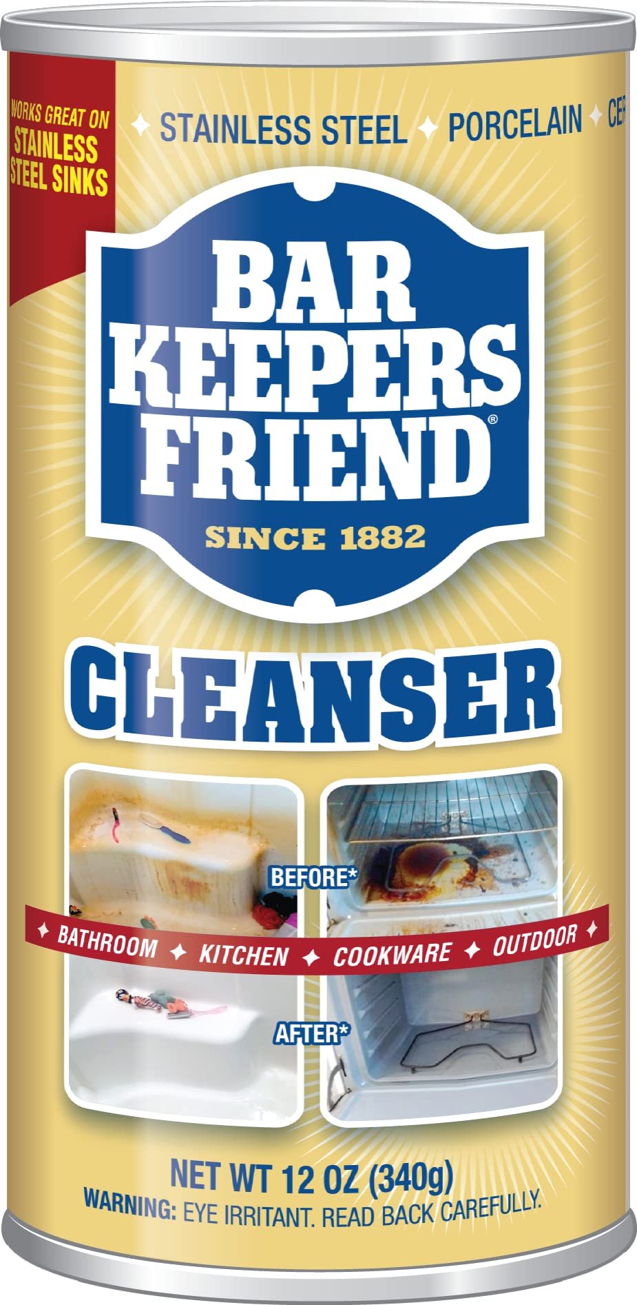 Bar Keepers Friend Cleanser (12 oz)/12pk