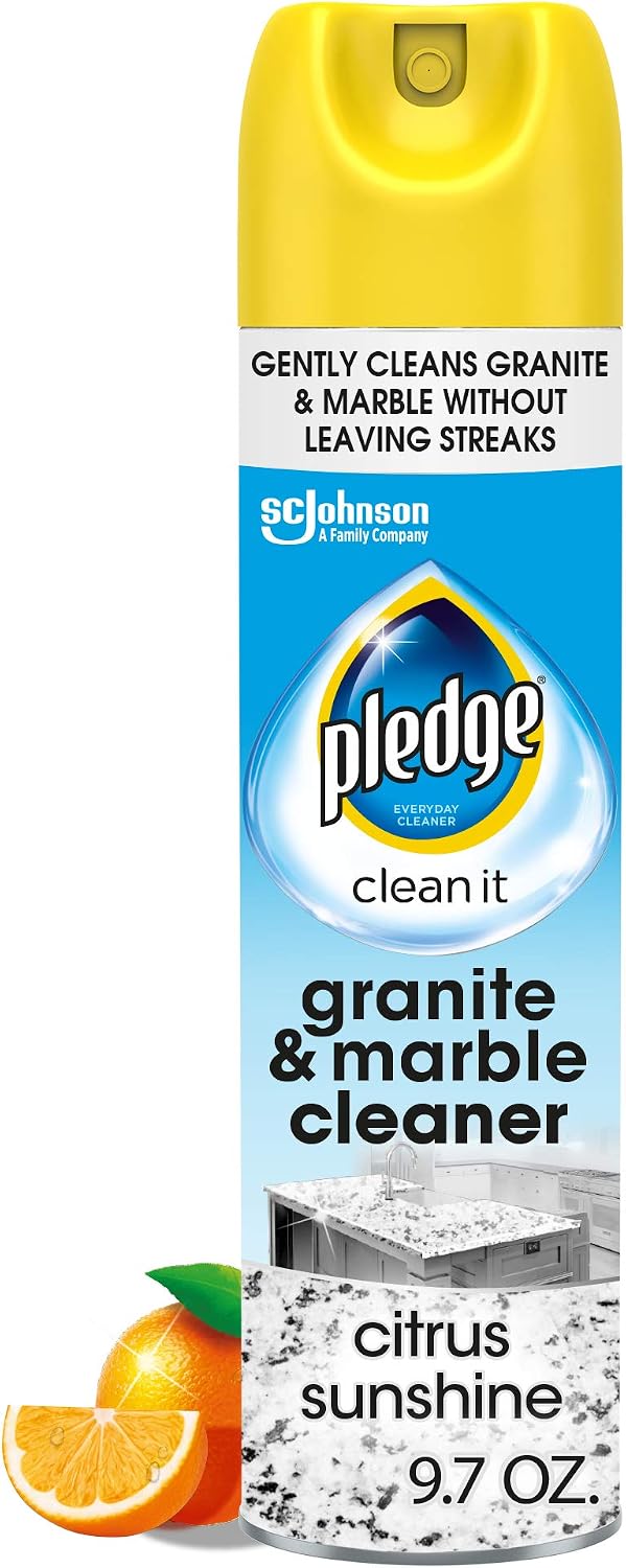 Pledge Clean - Aerosol Granite Cleaner & Polish, 9.7 oz — 6 Per Case