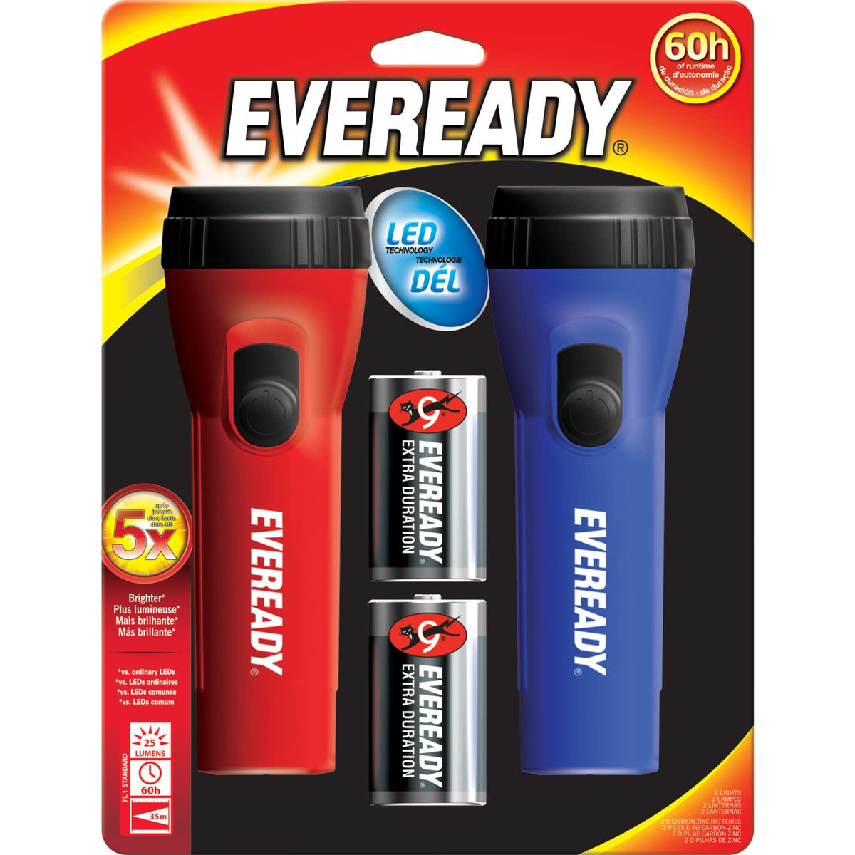 Eveready Flashlight L.e.d — Case of 6