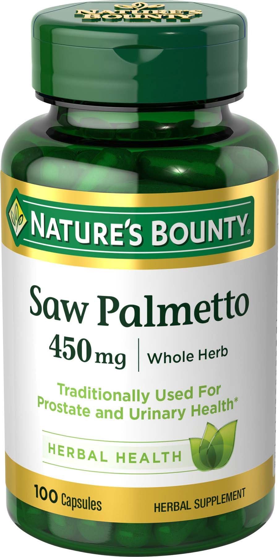 Nature's Bounty #44191 Saw Palmetto 450mg — Case of 24