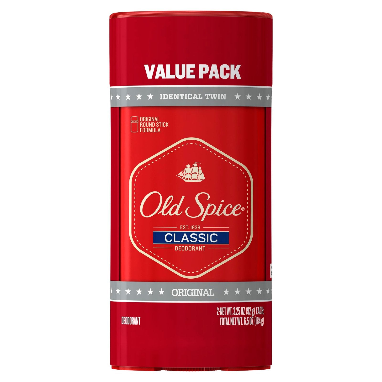 Old Spice Classic Deodorant Original Scent (3.25 oz, 2 Pack)/12pk