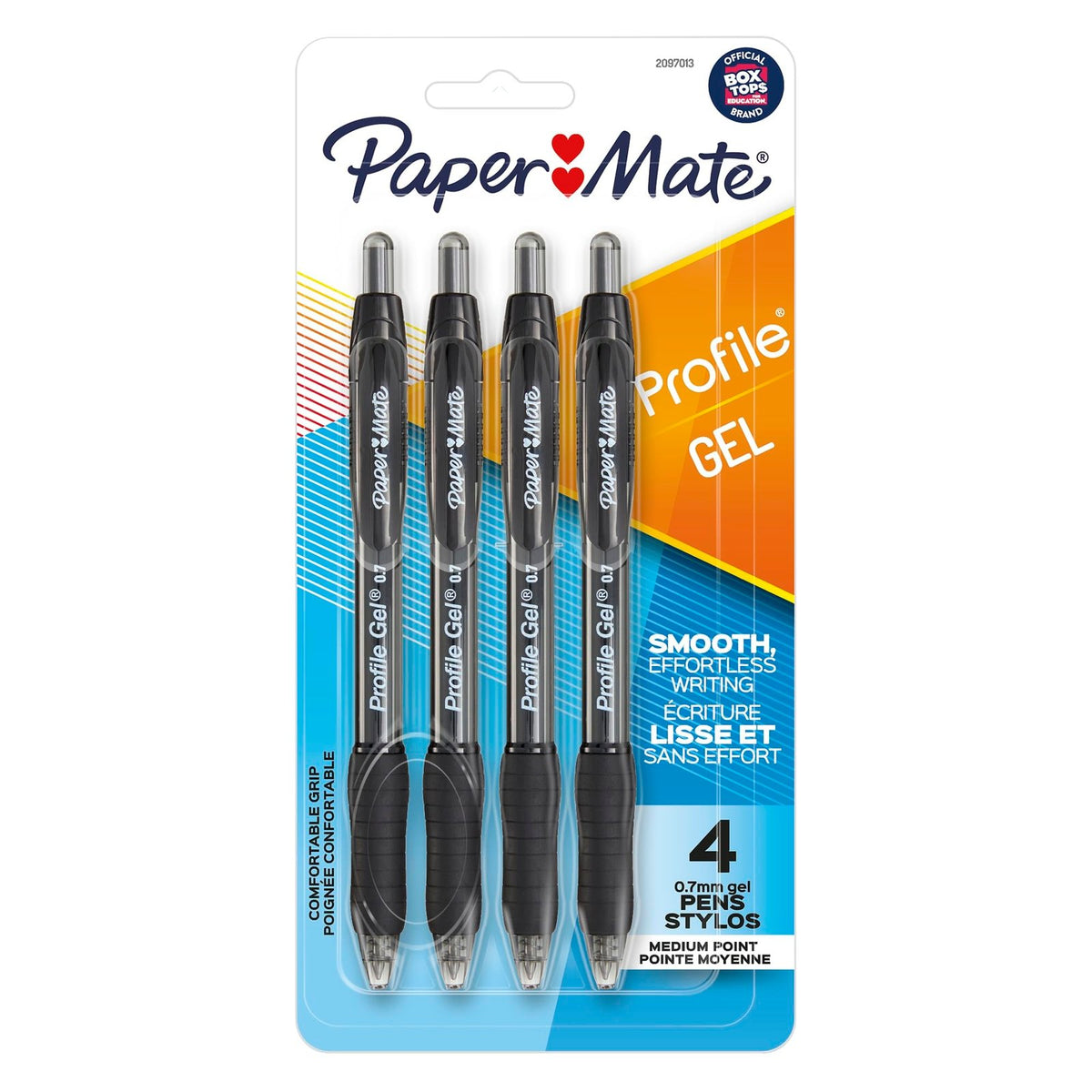Paper Mate Profile Gel Pen Black (0.7 mm, 4 Count)/48pk
