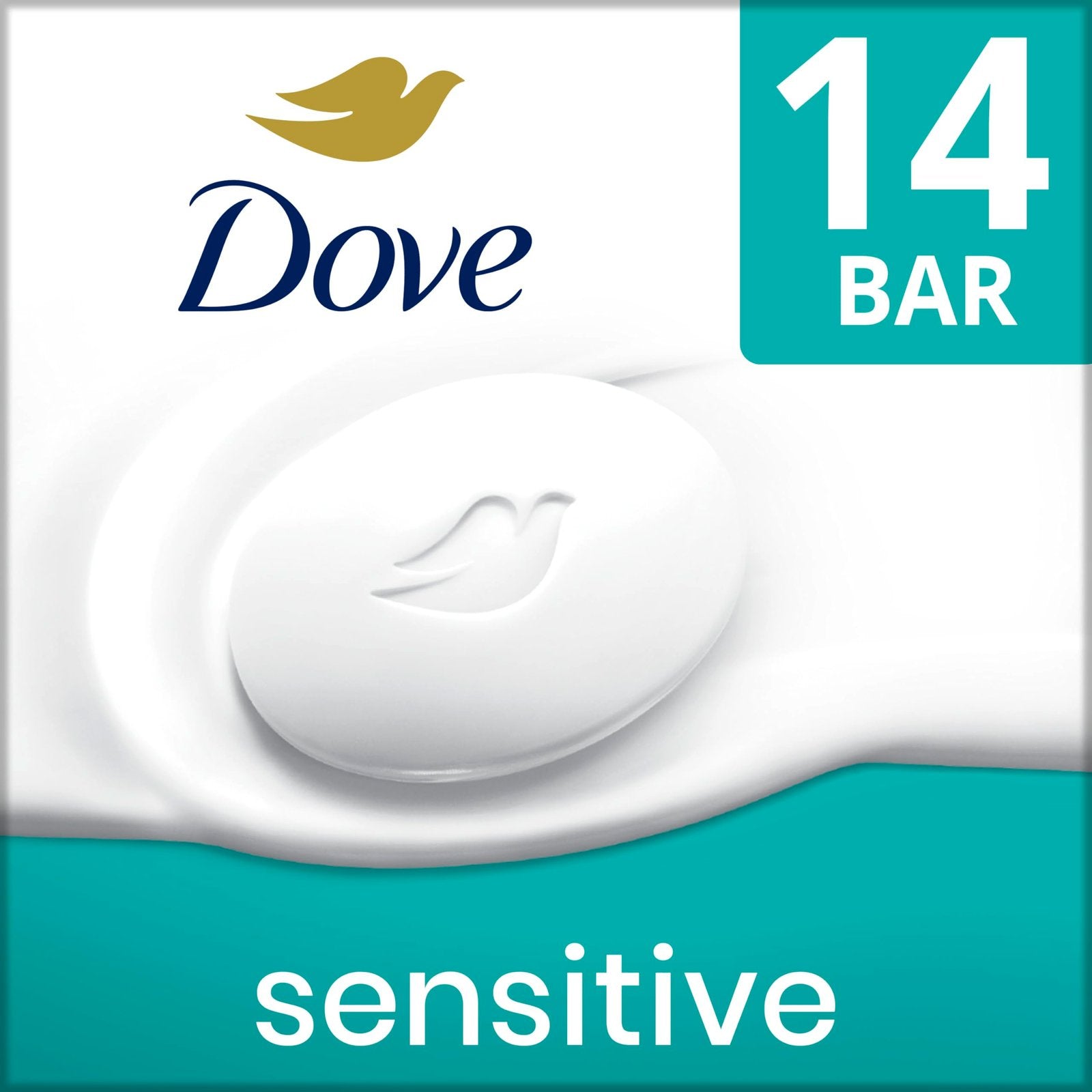 Dove Fragrance-Free Beauty Bar for Sensitive Skin, 14 Bars/24pk
