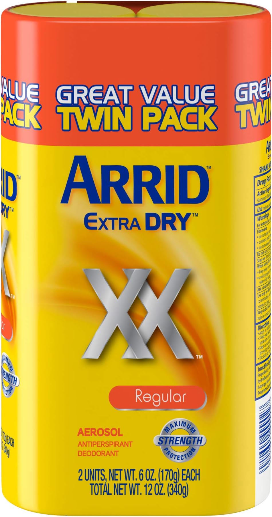 Arrid Twin Reg X-dry 6 oz 4-2pk — Case of 4