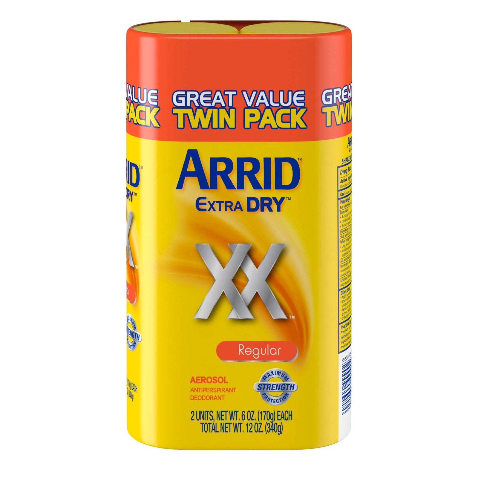 Arrid XX Antiperspirant Spray Regular (6 oz, 2 Pack)/4pk