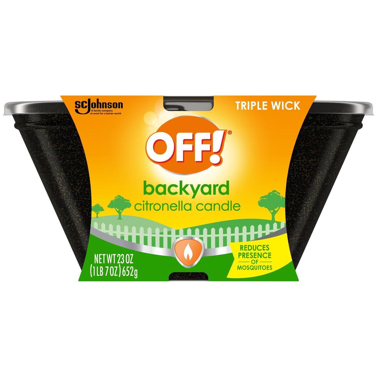 OFF! 3% Citronella Candle Triple Wick Starter, 23 oz — 6 Per Case