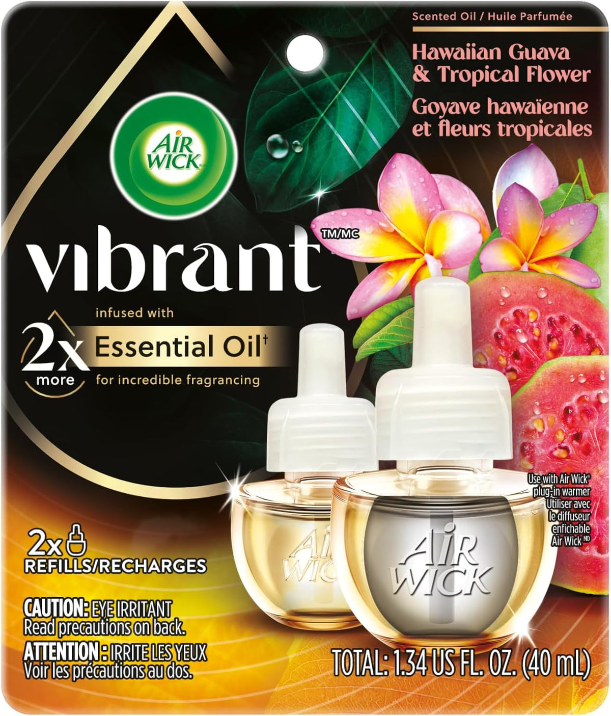 Air Wick Scented Oil Twin Refill Sweet Orange & Lemon, 2 x 0.67 oz — 6 Per Case