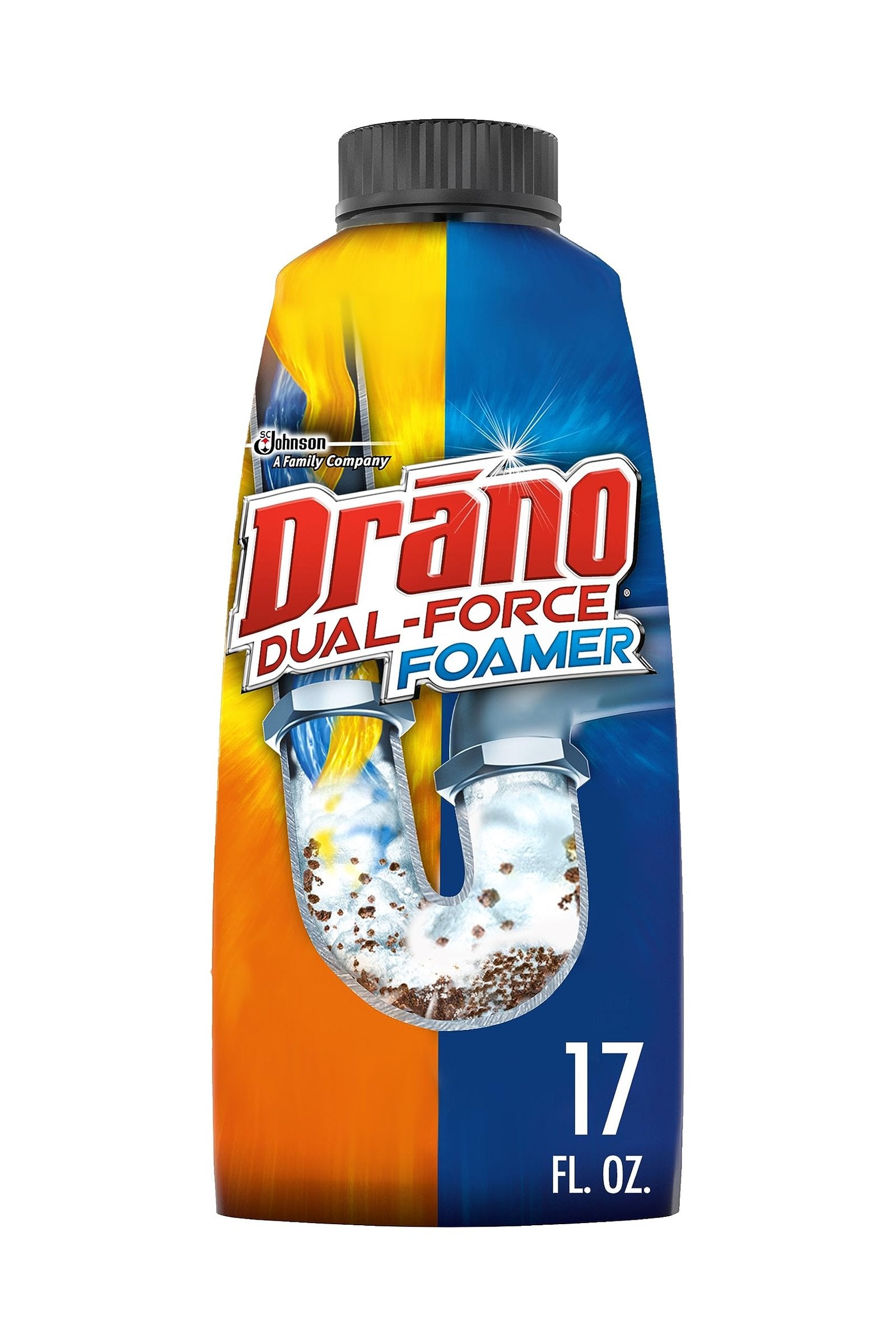 Drano Dual-Force Foamer Drain Cleaner (17 oz)/8pk