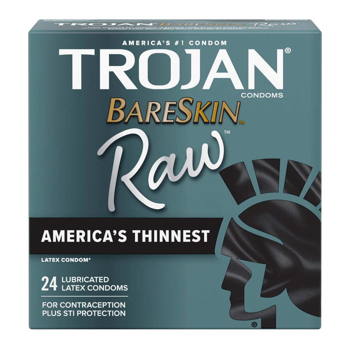 Trojan BareSkin Raw Ultra Thin Condoms (24 Count)/48pk