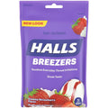 Halls Breezers Cool Creamy Strawberry Drops (25 Count, 4 Pack)/48pk