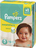 Pampers Swaddlers Diapers Size 5 (19 ct)/4pk