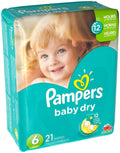 Pampers Baby Dry Diapers Size 6 (21 ct)/4pk
