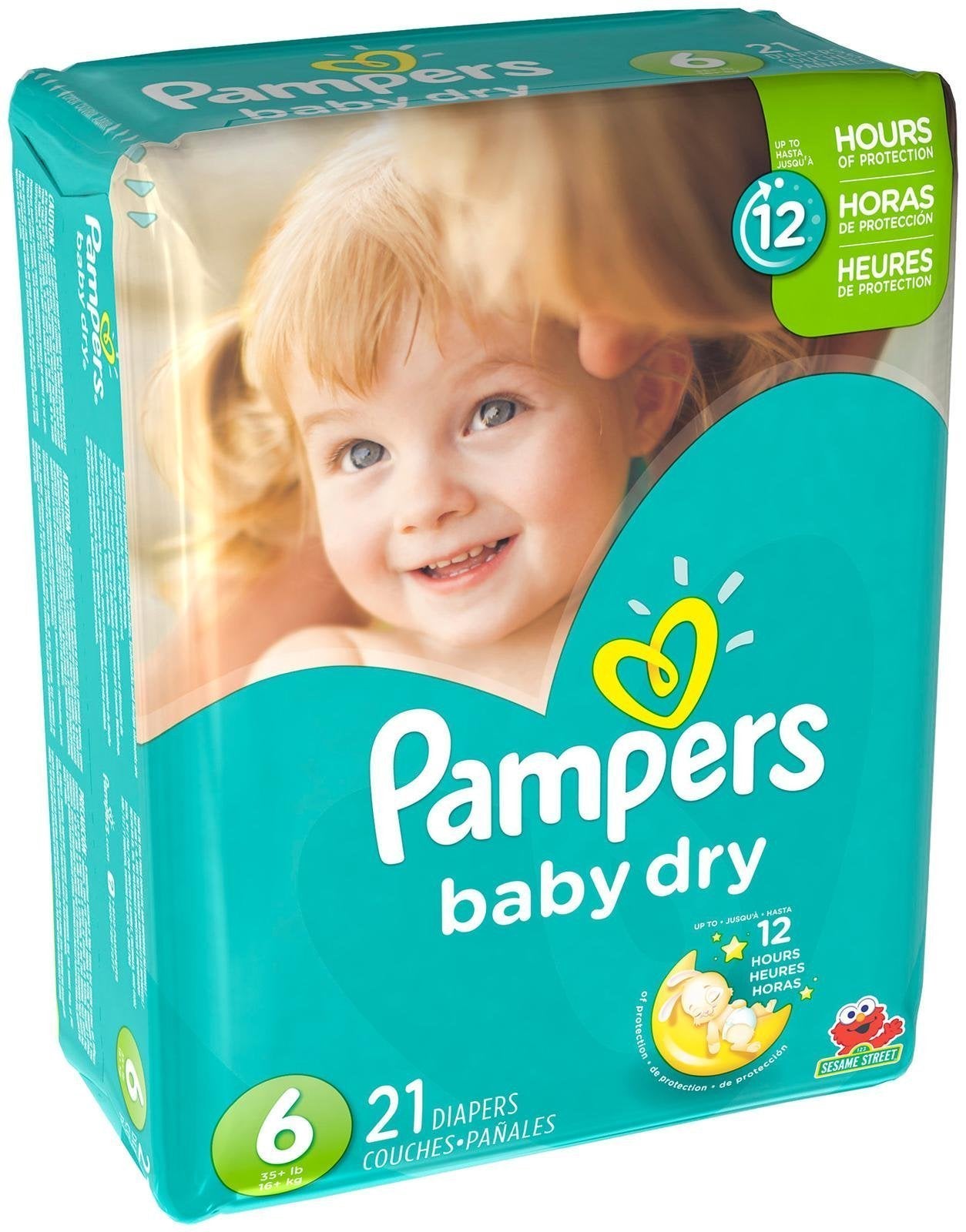Pampers Baby Dry Diapers Size 6 (21 ct)/4pk