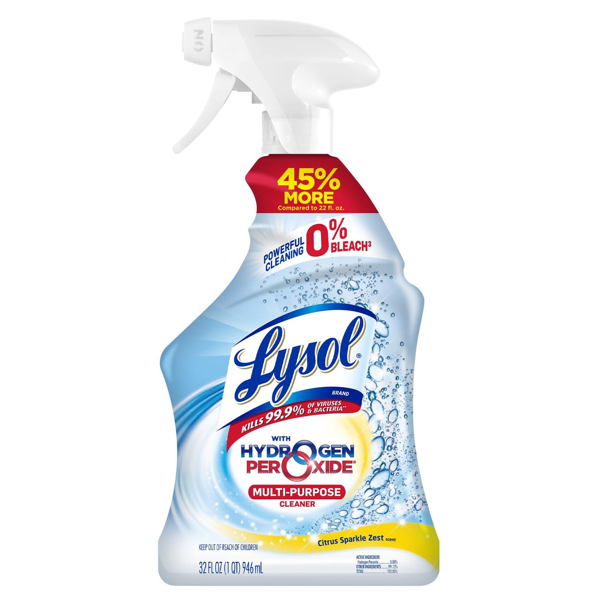 Lysol Hydrogen Peroxide Cleaner Citrus (32 oz)/9pk
