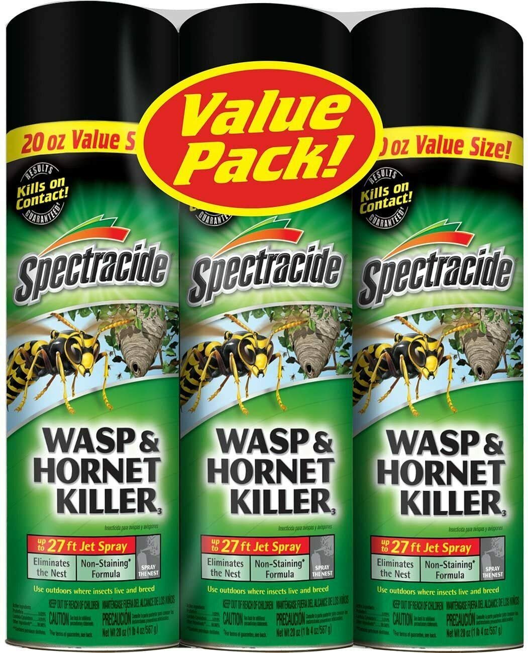 Spectracide Wasp & Hornet Killer (18.5 oz, Pack of 3)/12pk