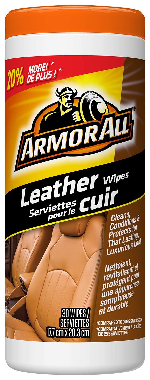 Armor All Leather Wipes (30 Count)/6pk