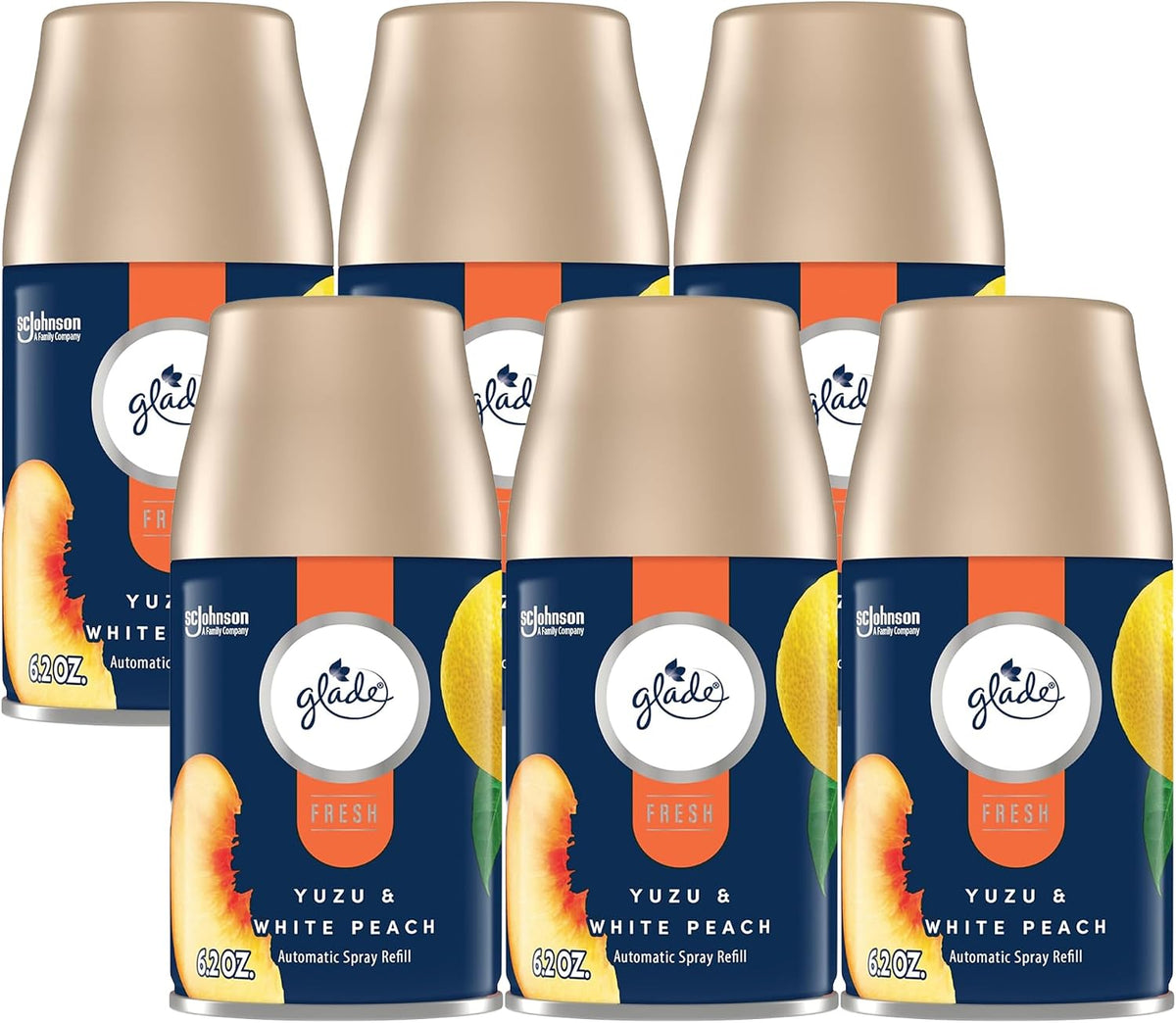 Glade Automatic Spray Refill - Fresh Yuzu & White Peach, 6.2 oz — 6 Per Case