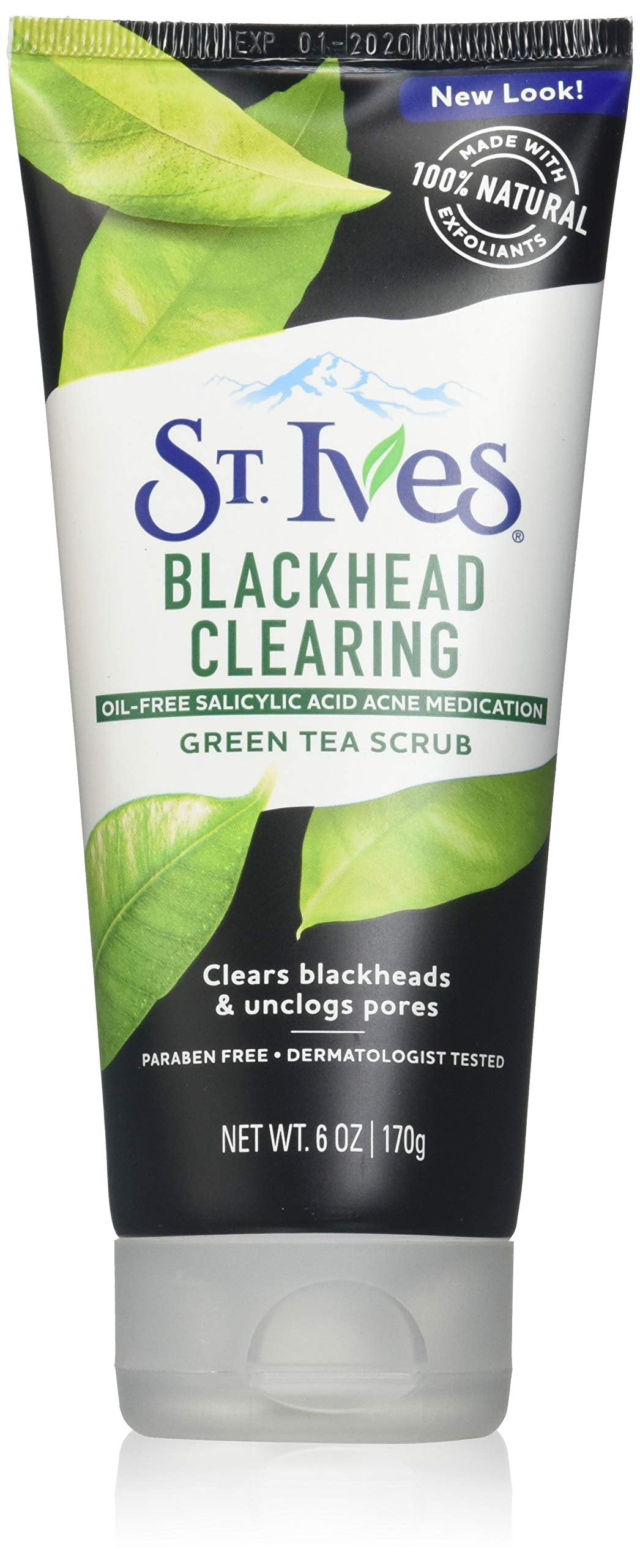 St. Ives Blackhead Clearing Face Scrub Green Tea (6 oz, 3 Pack)/6pk