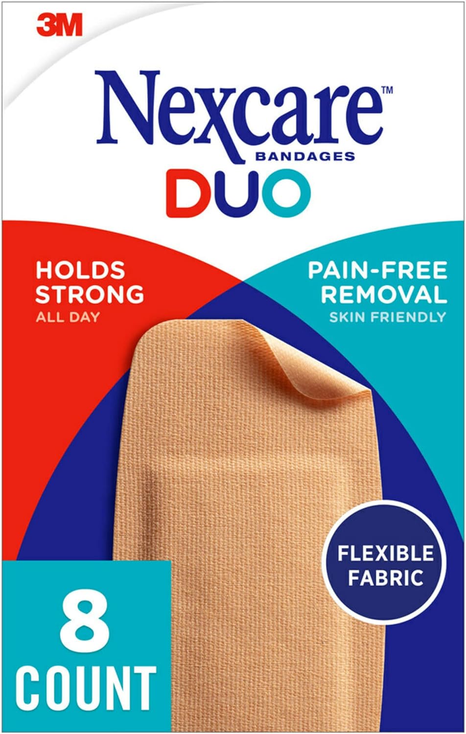 Nexcare Duo Knee/elb Bandg 8 ct — Case of 24