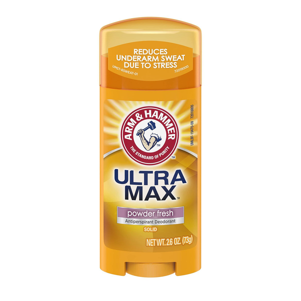 Arm & Hammer Ultramax Solid Antiperspirant, Powder Fresh (2.6 oz, 12 Pack)/12pk