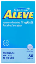 Aleve Pain Reliever Tablets (50 ct)/36pk