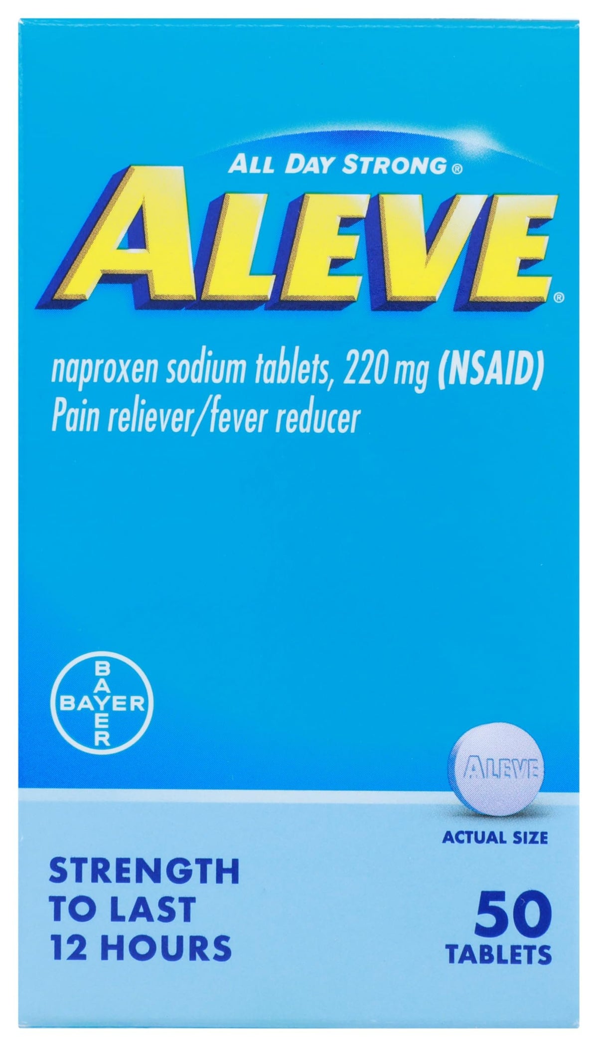 Aleve Pain Reliever Tablets (50 ct)/36pk