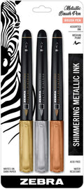 Zebra Metallic Brush Pen (21-pack)/48pk
