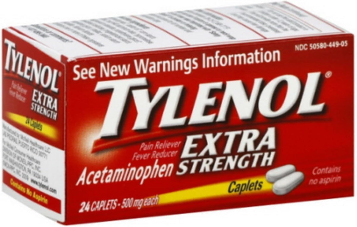 Tylenol Caplet X-S, 24 ct — 72 Per Case