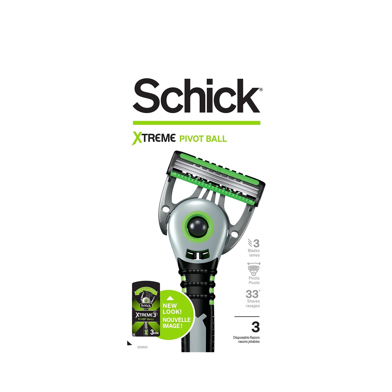 Schick Xtreme Pivot Ball Razors (3 ct)/12pk