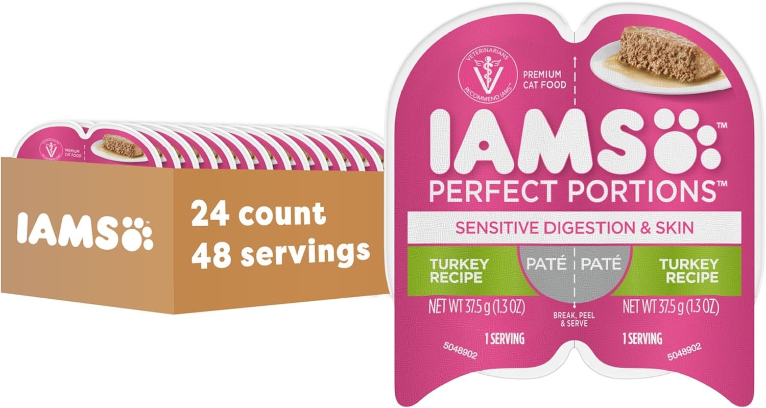 Iams Wet Cat Food Sensitive Turkey (2.6 oz Twin Pack)/24pk
