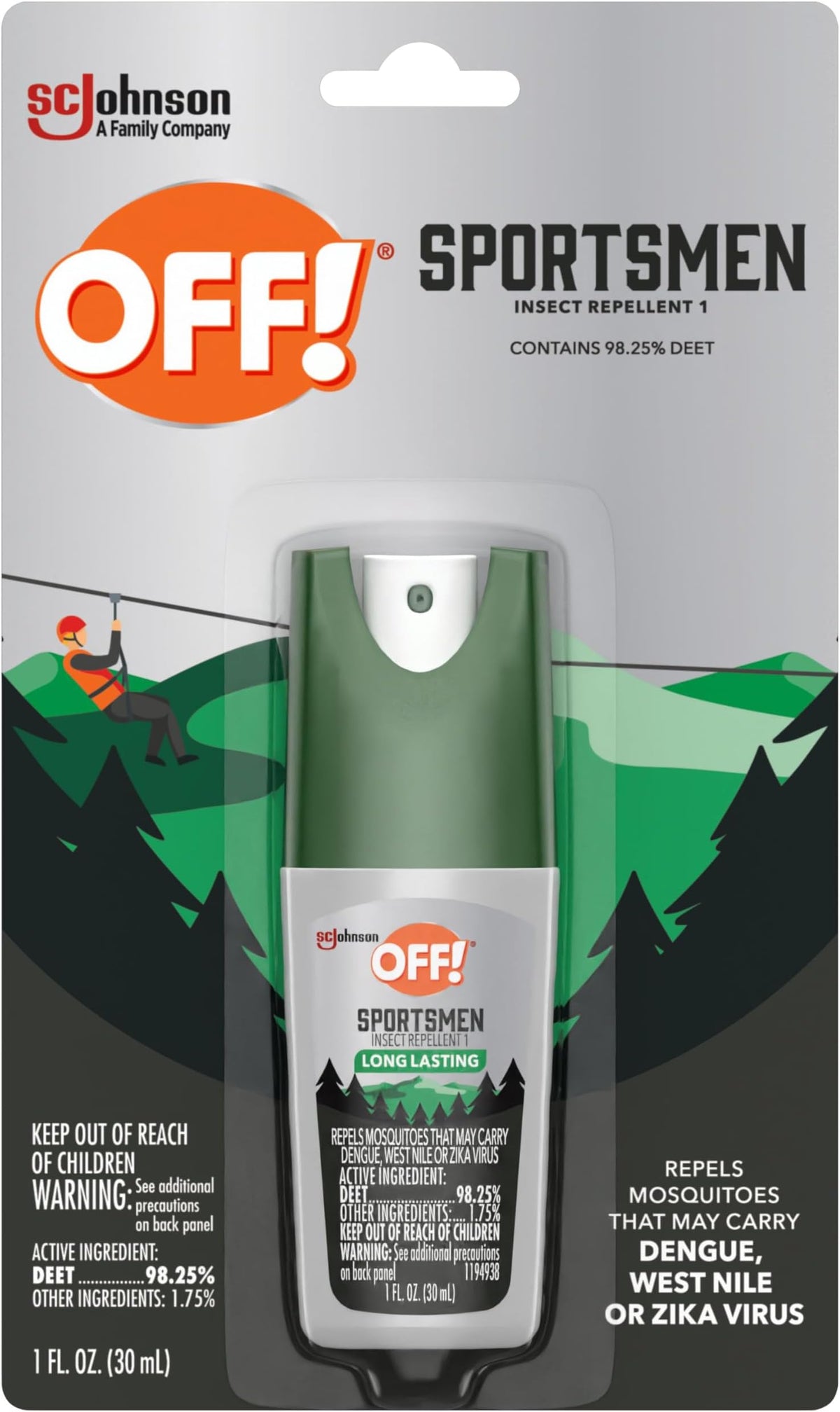 OFF! Sportsmen Spritz, 1 oz — 12 Per Case