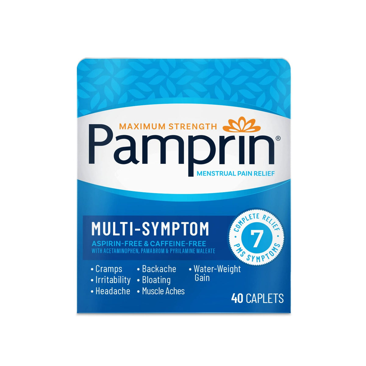 Pamprin Multi-Symptom Caplets (40 ct)/24pk