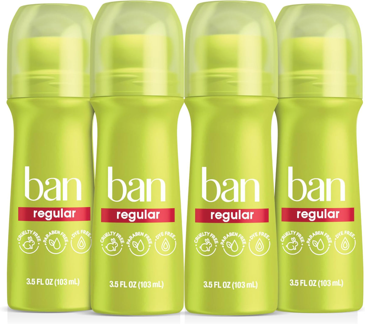 Ban Regular Roll-On, 3.5 oz — 12 Per Case