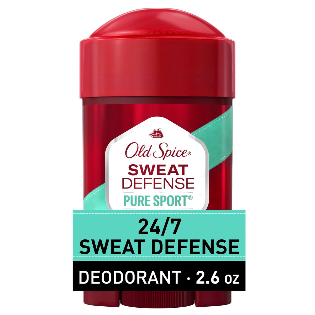 Old Spice Sweat Defense Antiperspirant, Pure Sport (2.6 oz)/12pk