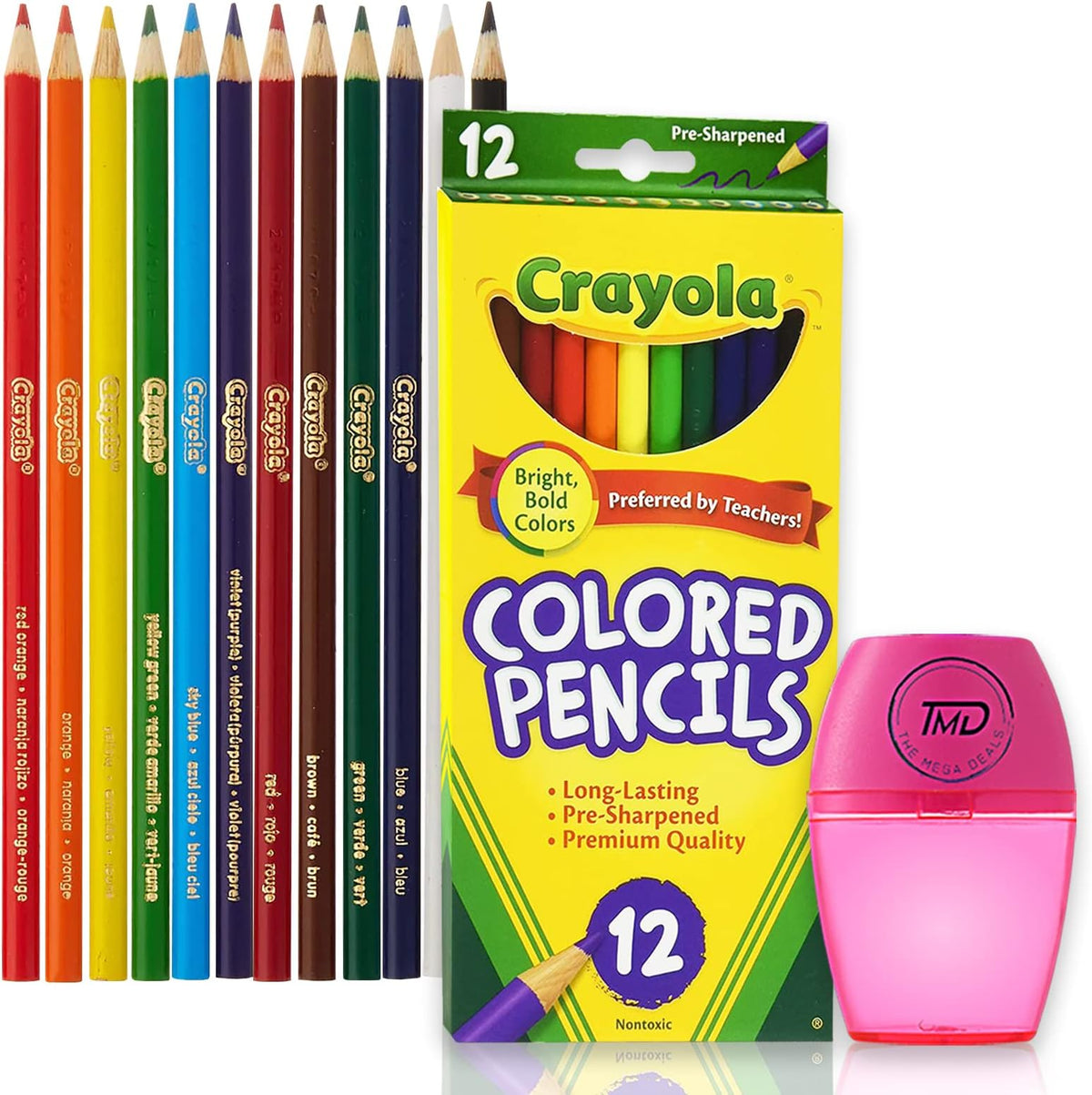 Crayola Color Pencil 12 ct Brite — Case of 48