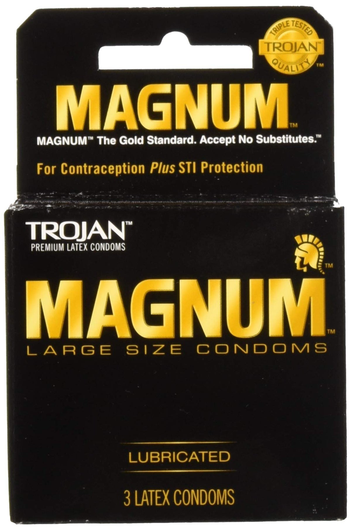 Trojan Magnum Large Condoms (3 Count, 4 Pack)/48pk