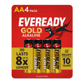 Eveready Gold Alkaline Batteries AA (4 Count)/24pk