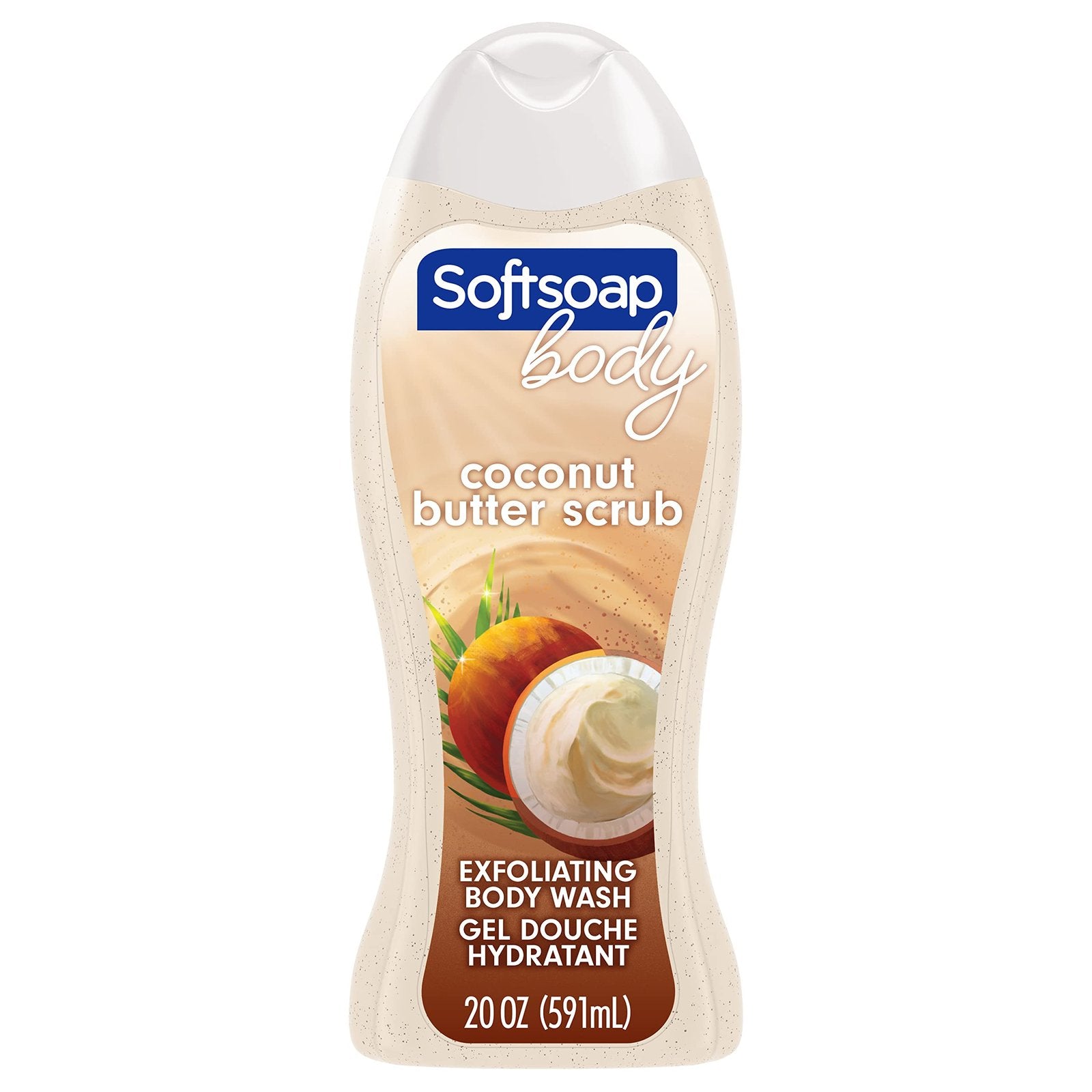 Softsoap Body Wash Coconut Butter Scrub (20 oz)/4pk
