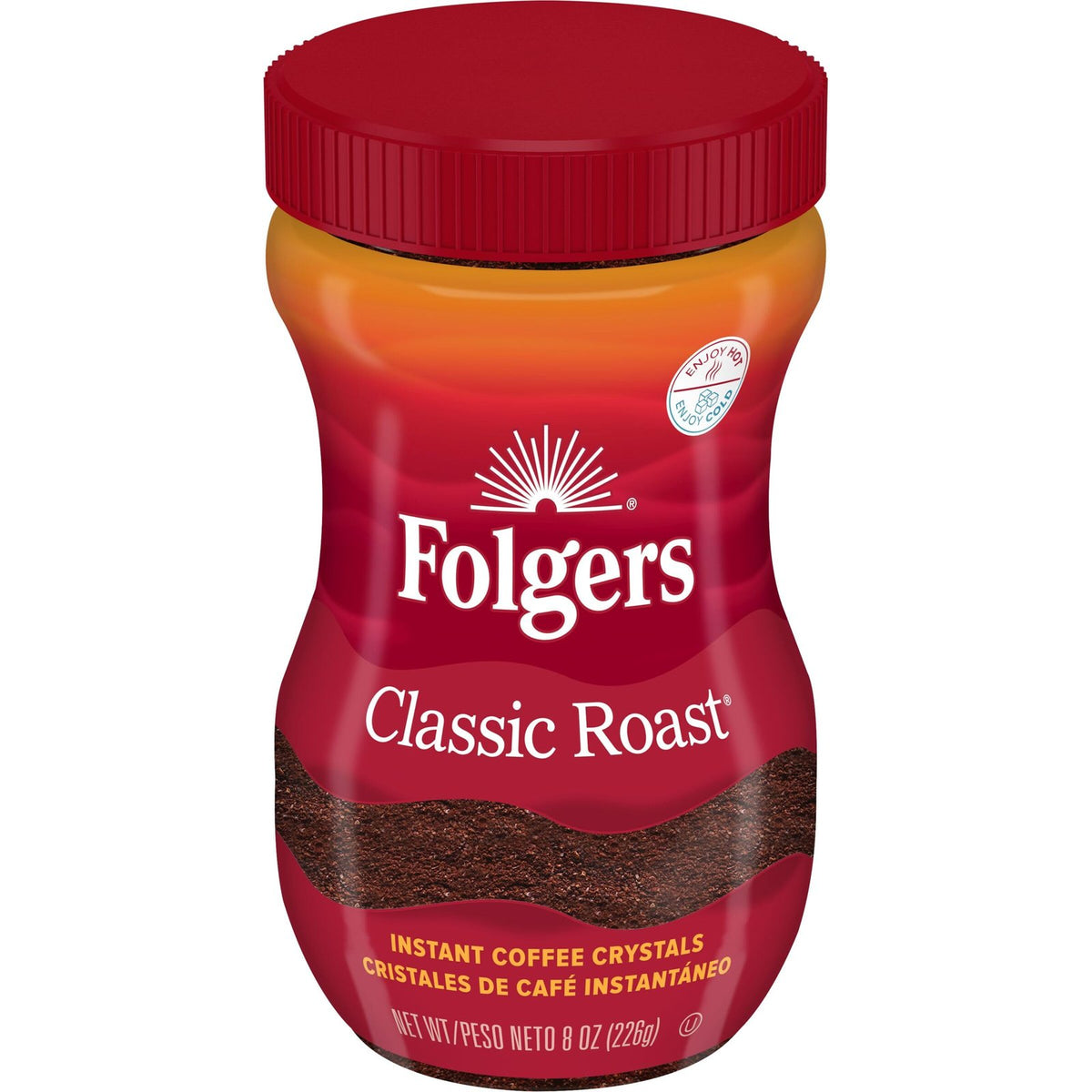 Folgers Classic Roast Instant Coffee (8 oz)/6pk