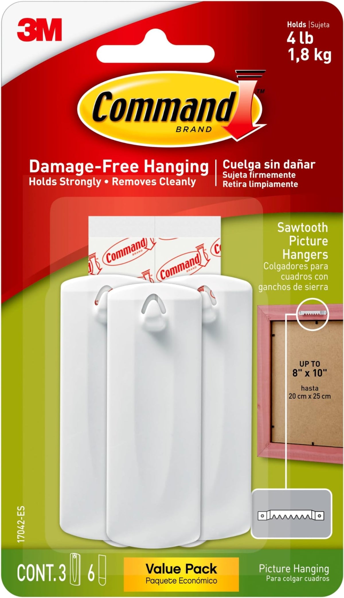 3M Command Picture Hng Strips — Case of 24